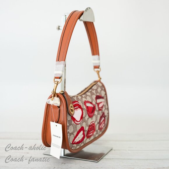 NWT CA121 Coach X Tom Wesselmann Swinger Bag In Signature Textile Jacquard - Picture 6 of 14